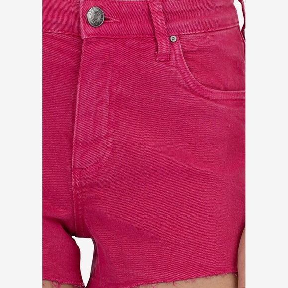 Kut From The Kloth Jane High Rise Denim Shorts Fuchsia Size 4 - Picture 3 of 9